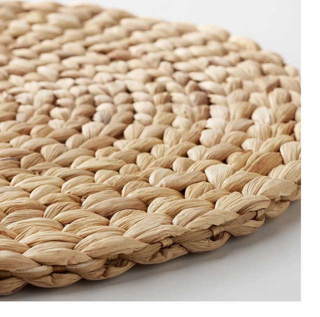 individuales de yute redondos