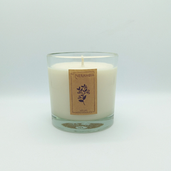 Vela aromatica en vaso de vidrio
