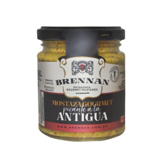 Mostaza gourmet picante a la antigua x200gr Brennan