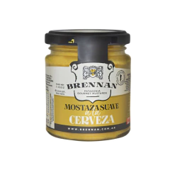 Mostaza suave a la cerveza x200gr Brennan