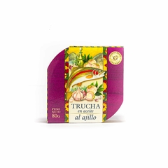 Trucha en aceite al ajillo x80gr Granjas Patagónicas