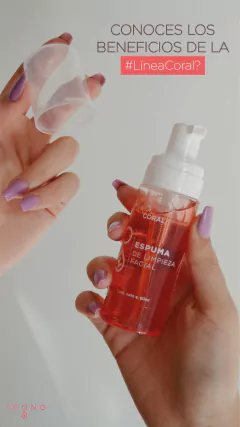 ESPUMA DE LIMPIEZA FACIAL CORAL