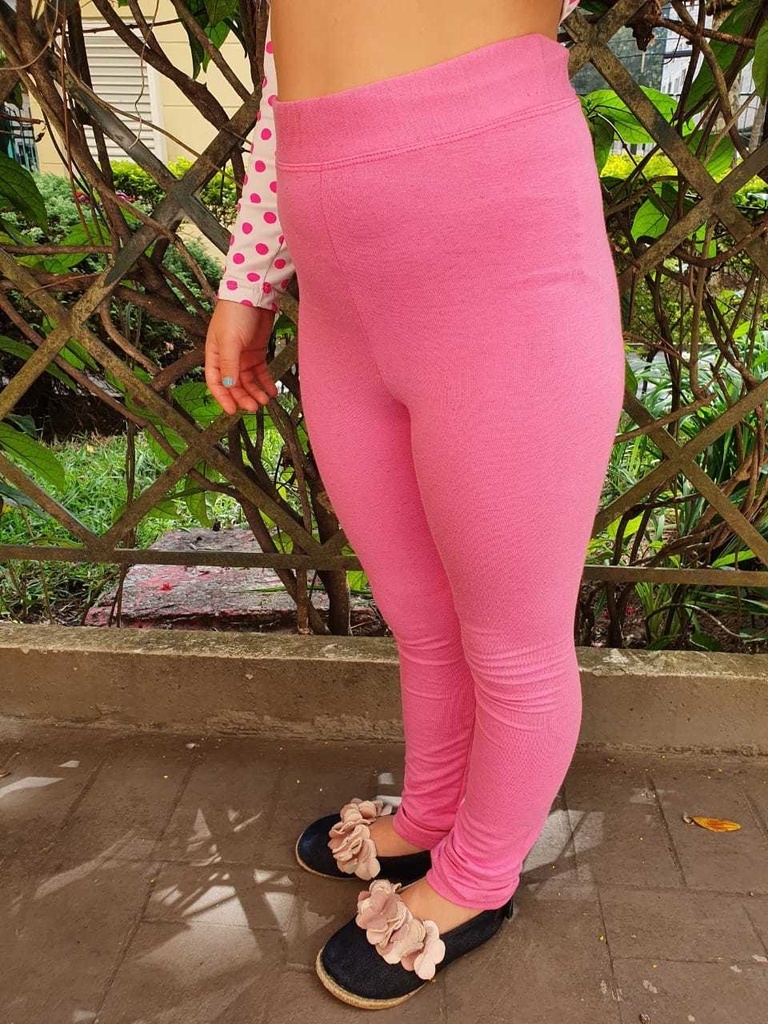 Legging Infantil Feminina Rosê com Poás - MatitoKids