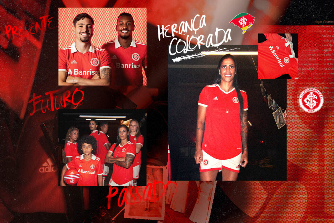 Camisa Internacional I 22/23 Torcedor Adidas Feminina - Vermelho