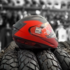 CASCO LS2 352 ROOKIE KASCAL MATT BLACK RED en internet