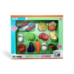 Brinquedo Infantil Super Feira De Legumes Com Velcro BR1110 - comprar online