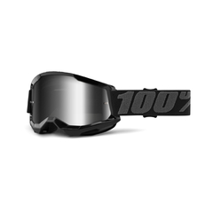 Óculos 100% Strata 2 Esp Black Off Road Motocross Trilha Enduro