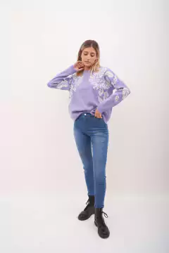 Sweater de bremer , estampa de flores. - comprar online