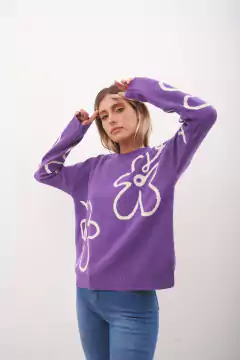 Sweater de bremer,diseño de flores en internet