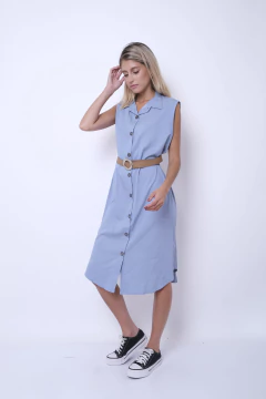 Chemise de algodón, simil jean. en internet