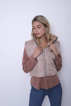 Chaleco puffer corto. metalizados. - comprar online