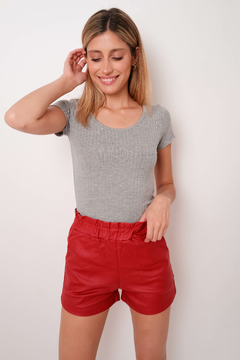 Short engomado, tiro alto. - tienda online