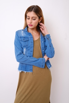 Imagen de Campera de jean elastizado, roturas