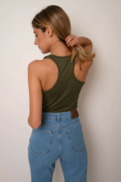 Musculosa deportiva , morley de algodón .