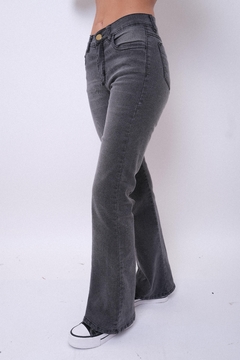 Jean oxford elastizado, gris, prelavado. en internet