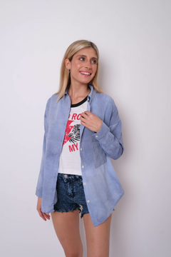 Camisa de bambula batik.