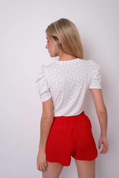 Short de lino con lazo. - tienda online