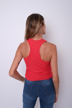 Imagen de Top de morley viscosa, elastizado, corte americano.