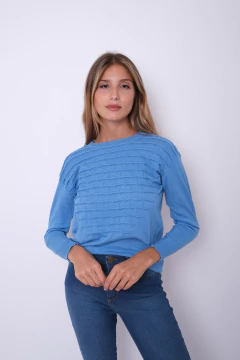 Sweater de bremer, diseño escamas en el frente. - comprar online