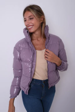 Campera puffer metalizada. - Proverbio