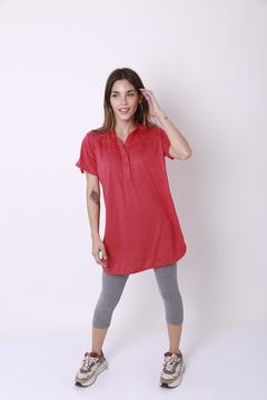 Remerón cuello mao, con botones. - Proverbio
