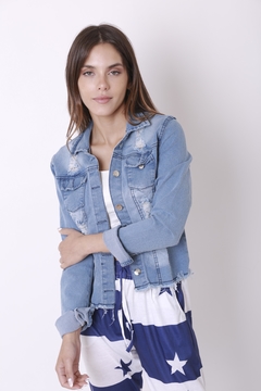 Imagen de Campera de jean elastizado, roturas