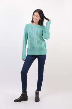 sweater tejido con trenzas - comprar online