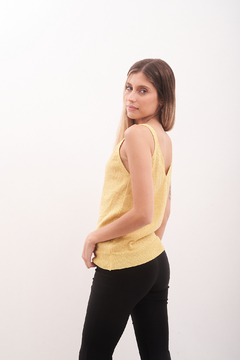Musculosa de hilo lycra, con lurex. - tienda online