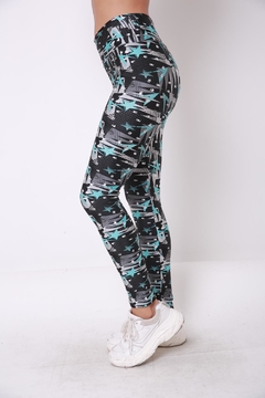 Calza de suplex estampada, tiro alto en internet
