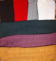 Sweater tejido, con tramado de Cadenas en internet