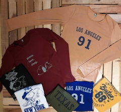 Remera de modal elastizado con estampas variadas. - tienda online