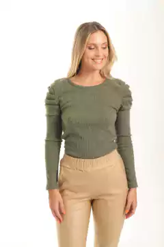 Remera de morley angora, manga princesa. - tienda online