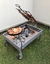 Carro asador con Cruz caño estructural completo premiun ladrillos refractarios y ruedas Kaczur