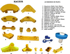 Kit de parches pegamento pileta de lona repuestos Kaczur - KACZUR