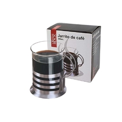 Jarro Mug de Vidrio con Base de Acero - Ref : A9390250