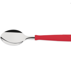 Cubierto Mango Plastico NEW KOLOR TRAMONTINA Cuchara de Te Roja x 6 unidades - Ref : A3136880