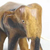 Escultura Decorativa Artesanal de Madeira Elefante - APSARA