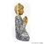 Escultura Decorativa Artesanal de Madeira Buda Mãos Juntas 20cm - APSARA