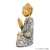 Escultura Decorativa Artesanal de Madeira Buda Okey 25cm na internet