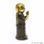 Adorno Decorativo Artesanal de Bronze Maciço Monge 12cm na internet