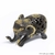 Adorno Decorativo Artesanal de Cobre Elefante 12cm - APSARA