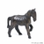 Escultura Decorativa Artesanal de Madeira Cavalo 12cm