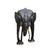 Escultura Decorativa Artesanal de Madeira Elefante Negro 57cm na internet