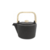 Tetera De Hiero Ful Black Con Mango De Madera De Bambo