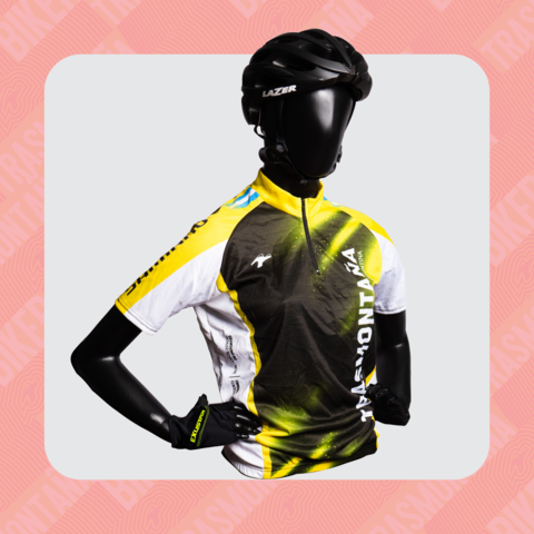 Remera Jersey Ciclista Amarilla