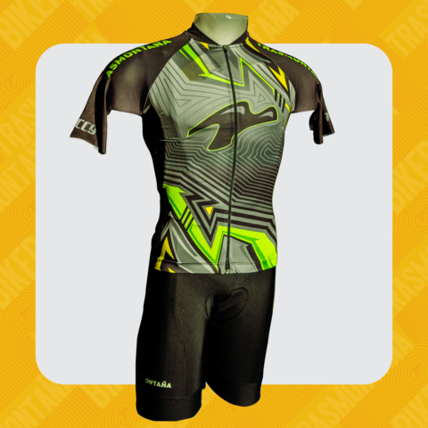 Conjunto Jersey Remera Ciclista y Calza Hombre