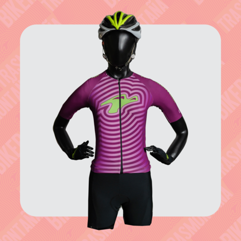 Conjunto Jersey Remera Ciclista y Calza Mujer