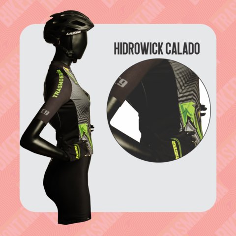 Conjunto Jersey Remera Ciclista y Calza Mujer