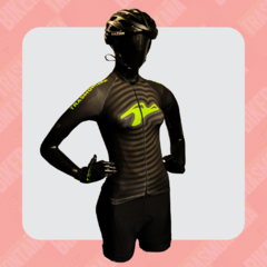 Conjunto Jersey Remera Ciclista y Calza Mujer