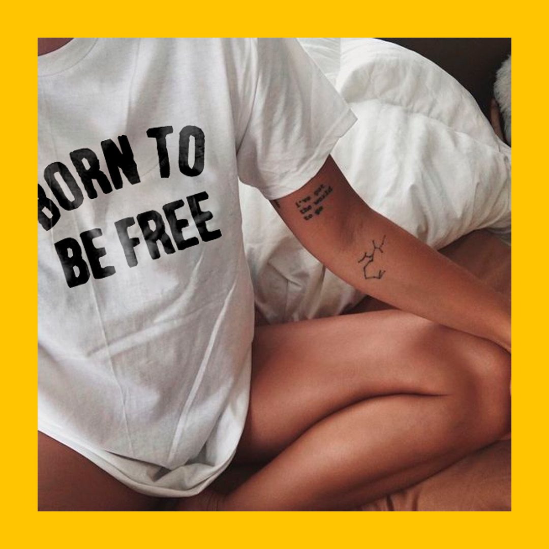 Camiseta Feminista - Born To Be free